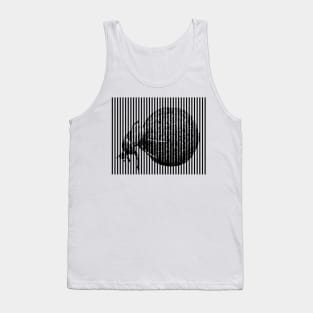 Dung Beetle with Dung Ball Anamorphic Pop Art Tank Top